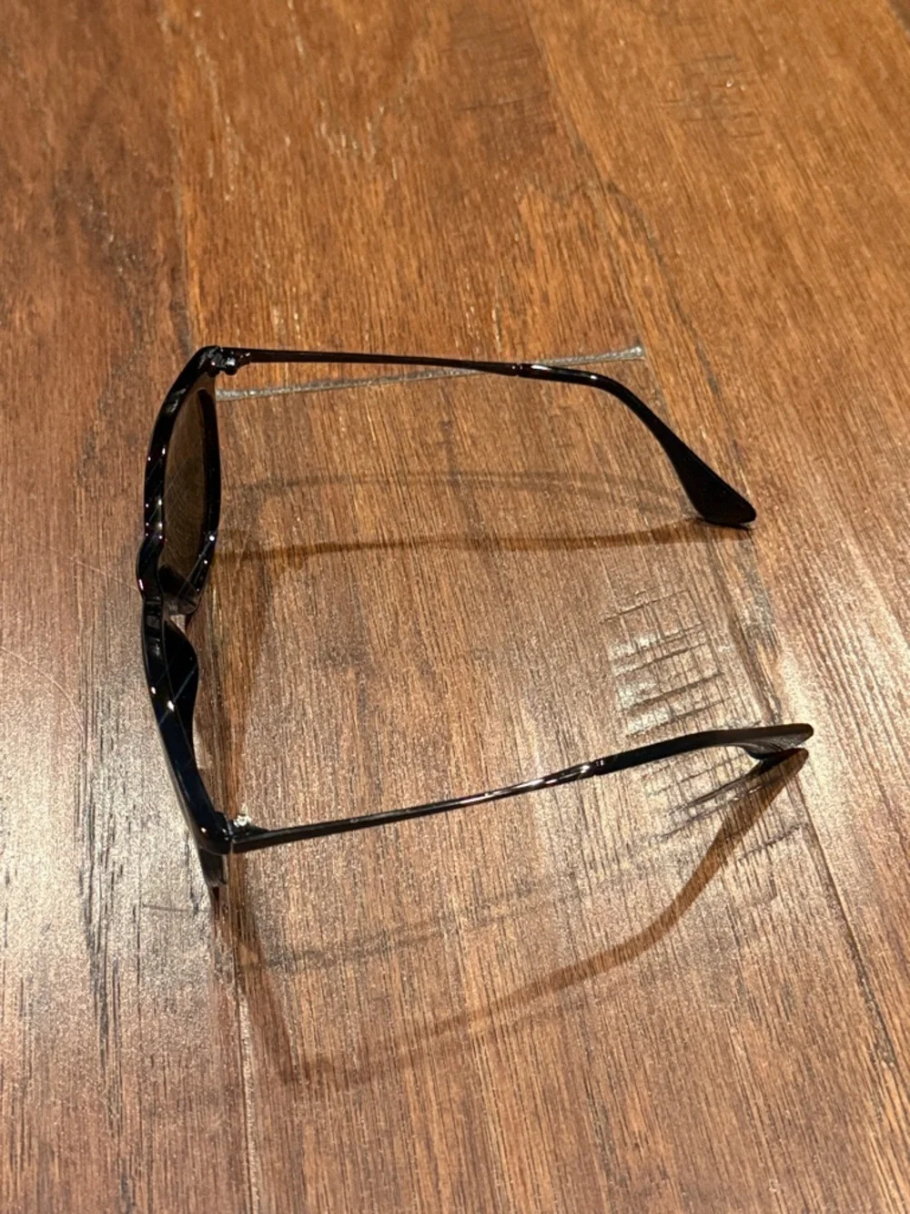 Source Unknown Black Sunglasses with Brown Lenses